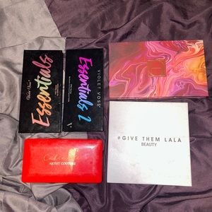 never used eyeshadow pallets